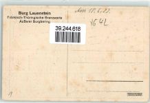 96337 W8642 Lauenstein , Oberfr Künstlerkarte Äußerer Burgbering Burg
