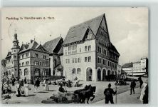 99734 O5500 Nordhausen , Thür 1909 - Markttag Marktszene Oldtimer