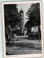 86551 W8890 Aichach a d Paar - Staddtpfarrkirche Uhr Kreuz Kinder