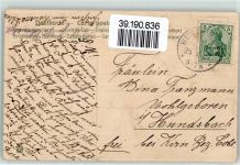 Jagdhund Großer Hund 1907 Prägedruck