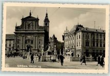 Ljubljana Laibach - Marijin trg. Straßenbahn