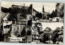 07973 O6600 Greiz - Pohlitzberg Oberes Schloß August-Bebel-Straße Omnibusse