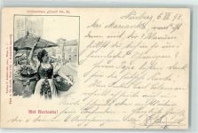 Nr. 30 Marktszene Tracht Photo v. Ch. Scolik Wien AK Chic 1898