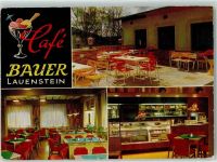 96337 W8642 Lauenstein , Oberfr - Cafe Bauer Eis Terrasse Gastraum Theke