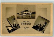 86919 W8919 Utting a. Ammersee - Dampfer Segelboot Bademode