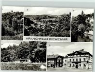 99448 O5305 Kranichfeld - Blick zum Obergeschoß Blick vom Ruhmberg an der Ilm Freibad Marktplatz