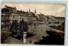08412 O9620 Werdau , Sachs - Markt Litfaßsäule Motorroller