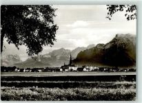83395 W8228 Freilassing Foto AK Blick zum Untersberg Kirche