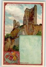 53639 W5330 Drachenfels Künstlerkarte Burg