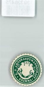 04668 O7240 Grimma Siegelmarke K.S. Amtshauptmannschaft Grimma