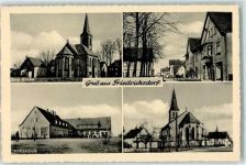 33330 W4830 Friedrichsdorf , Westf - Ev. Kirche Brackwederstraße Volksschule Kath. Kirche