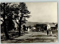 Horni Jiretin Obergeorgenthal Foto AK Straße Fahrrad Mann
