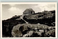 Reifträgerbaude Foto AK Riesengebirge Hüttenstempel