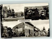 06493 O4306 Harzgerode - Marktplatz Rathaus Schloß Oberstraße