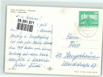 06493 O4306 Harzgerode - Marktplatz Rathaus Schloß Oberstraße