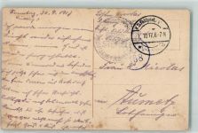 K. D. Feldpost Nr 6 Feldpoststempel WK I 1917