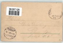 07973 O6600 Greiz 1903 - Oberes und Unteres Schloß Bahnpoststempel