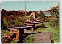 Mariehamn Maarianhamina - Aland Geschütze Sund Bomarsunds Ruiner
