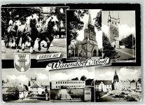 48231 W4410 Warendorf - Kutsche Deutsche Reitschule Laurentius-Kirche Marktplatz
