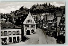 77761 W7622 Schiltach - Marktplatz Rathaus Apotheke