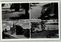 19395 O2864 Plau - Plauer See Rathaus Uferpromenade