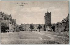 06406 O4350 Bernburg - Schlosshof Turm Platz Solbad