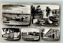 76726 W6728 Germersheim - Rheifähre Stadtpark Berufsschule Städt. Festhalle