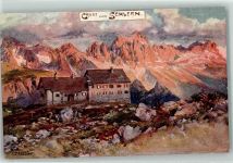 Schlernhäuser Compton, E. H. Künstlerkarte