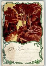Gruss aus E.B. C.i.B Nr.9013 Passepartout 1901