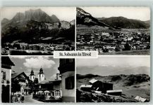 6380 St. Johann in Tirol Foto AK Kirche Berge