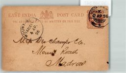 Ganzsache Phila Indien 1896