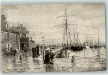 Hafen Segelschiffe sign.P.Camus Salon 1901 Serie 204 Nr.1 Künstler Künstlerkarte