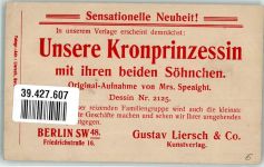 mit ihren Söhnen Verlag Liersch Nr.2125 Adel Kronprinzessin Cecilie KEINE AK