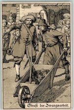 Zwangsarbeit Strafe Lithographie