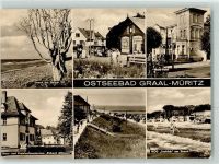 18181 O2553 Graal-Müritz , Seeheilbad - Sanatorium Richard Aßmann Strand HOG Seeblick Wald-Hotel