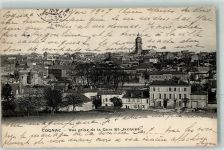 16100 Cognac 1907 - Vue prise de la Gare St. Jacques Kirche