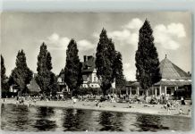 19053 O2750 Zippendorf Foto AK Zippendorfer Strand am Schweriner Innensee
