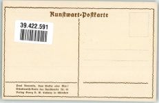 Vom Wasser oder Bier Hund Verlag Callwey Nr.65 Scherenschnitt Konewka, P. Künstlerkarte