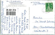 89143 W7902 Blaubeuren - mit Rathaus Stadtkirche St. Peter und Paul und Schöne Lau Schule