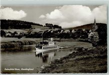 37194 W3417 Bodenfelde Foto AK Ausflugsdampfer auf der Weser