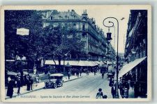 31000 Toulouse - Square du Capitole et Rue Alsace-Loraine Tram Auto Kutsche