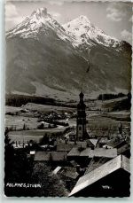 6166 Fulpmes 1962 Foto AK mit Kath. Pfarrkirche hl. Veit