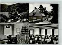 01773 O8231 Rehefeld-Zaunhaus Foto AK FDGB Erholungsheim Speiseraum Diele Erzgebirge