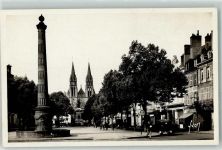 03000 Moulins Allier - Place d`Allier et Eglise du Sacre Coeur Oldtimer