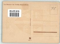 Künstlerkarte Wappen Orfevres Krone Siegel Blau Rot Gold