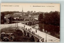 25200 Montbeliard - La Franche Comte Illustree Le Grand Pont Brücke Kirche