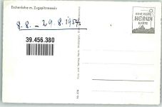 82438 W8116 Eschenlohe , Loisach - Gasthaus Loisach Brücke mit Zugspitzmassiv