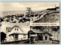 17459 O2235 Ückeritz , Usedom - Strand Ratscafe Fischerhütte