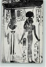 Theben Thebes Foto AK Denkmal Tomb of Queen Neferet-Ari