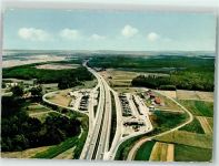 96193 W8602 Weingartsgreuth - Fliegeraufnahme des Autobahn Rasthauses Steigerwald